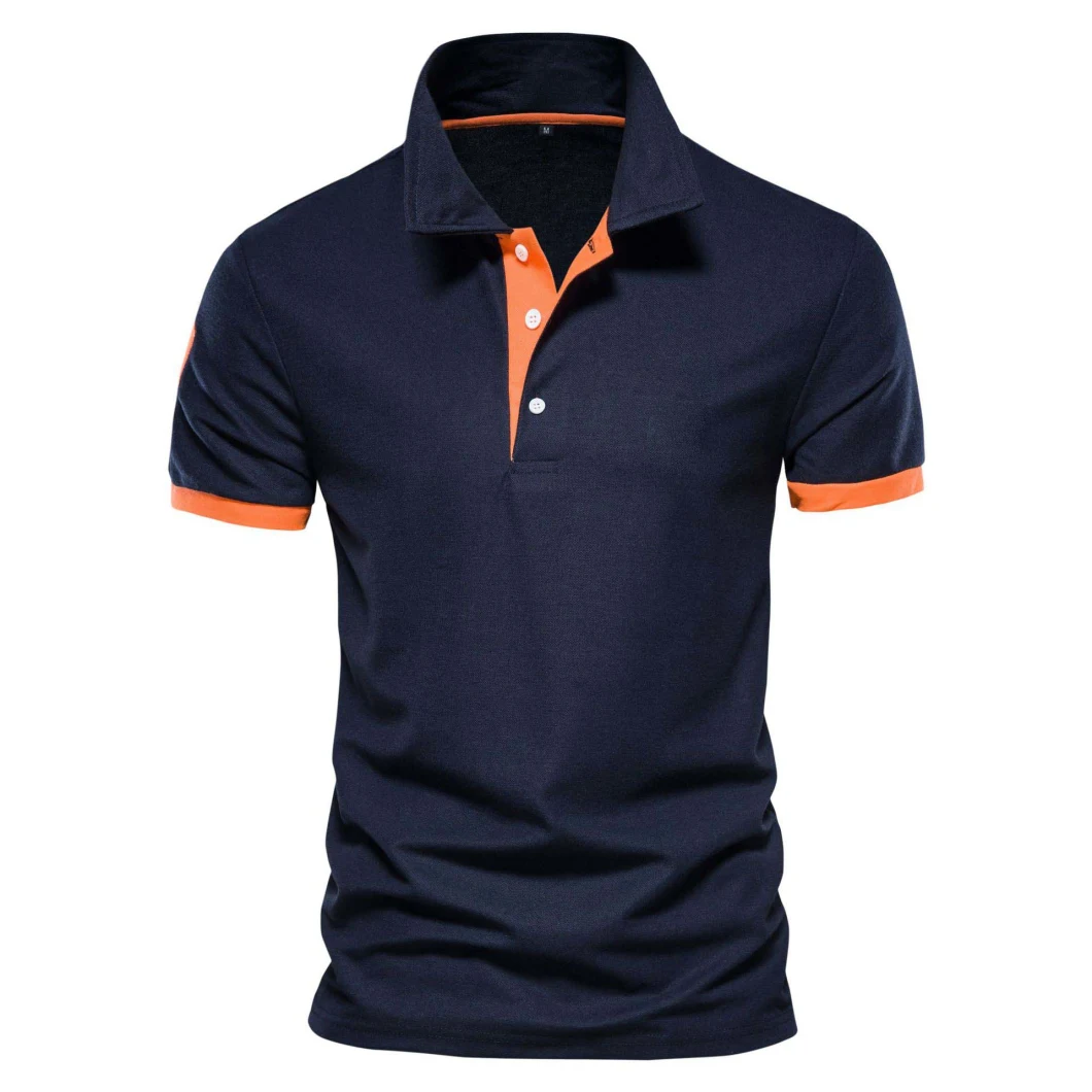 Custom Logo Men′s Polo Sports Wear Golf Shirt Fabric Couple Polo Shirt