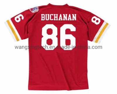 Personnalisez le maillot de football Kansas City #86 Buck Buchanan 1969 Throwback Home Maillot de football américain