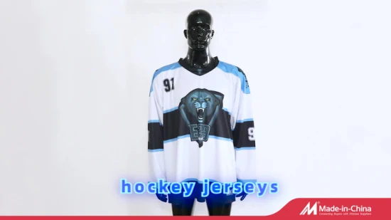 Uniforme de hockey sur glace personnalisé Maillot de pratique réversible à sublimation complète