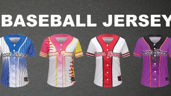 Maillot de softball personnalisé Maillot de baseball en polyester sur mesure