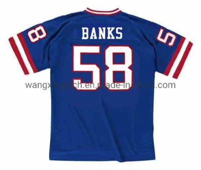 Maillot personnalisé # 58 Carl Banks New York 1988 Retour à la maison Maillot de football américain vintage