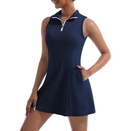 Vêtements de tennis de course d'entraînement personnalisés pour femmes avec soutien-gorge et poche de short intégrés