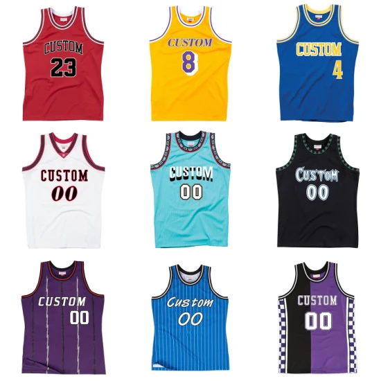 Basketball Wear Sublimation Réversible Practice Jersey Singlets Maillot de basket-ball personnalisé