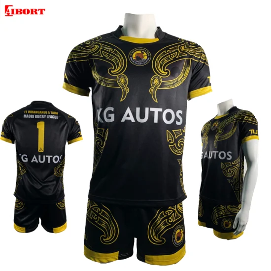 Aibort Maillot de Rugby Personnalisé Maillot de Football Américain Maillot de Rugby Bleu