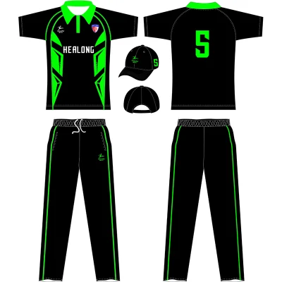 Vêtements de sport en gros 100% polyester Sublimation Cricket Team Jersey Custom Cheap Cricket Wear