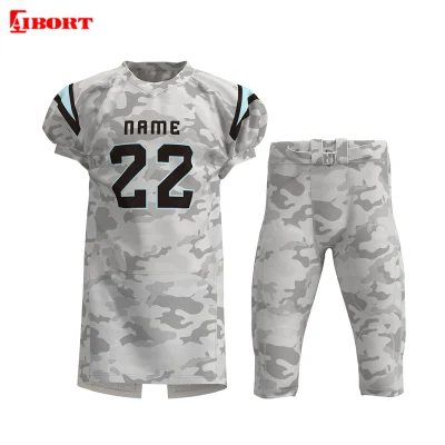 Aibort Maillot de football américain à sublimation complète Maillot de football d'équipe personnalisé (maillot de football américain 008)